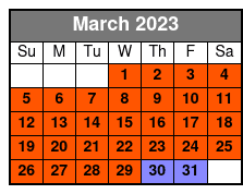Private Hilton Head Sunset Boat Cruise (Up to 14 Passengers) March Schedule