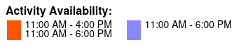 Daufuskie Island Round Trip Ferry: Daufuskie Island Round Trip Ferry 11:00 Color Key