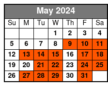 Walking Tour in Beaufort May Schedule
