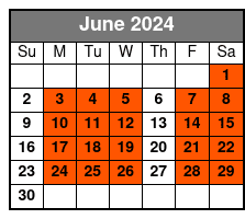 Walking Tour in Beaufort June Schedule