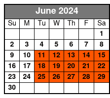 Hilton Head Guided Sunset Tour June Schedule