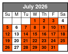 Hollywood Florida Walking Food Tour July Schedule
