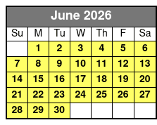 Family Friendly Boat Cruise and Swim June Schedule