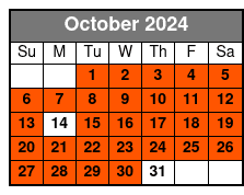 Full Day Combo with Transport October Schedule