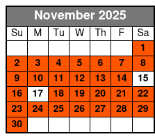 Everglades Admission Ticket with Airboat Ride and Wildlife Show November Schedule
