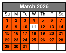 Everglades Admission Ticket with Airboat Ride and Wildlife Show March Schedule