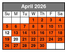 Everglades Admission Ticket with Airboat Ride and Wildlife Show April Schedule