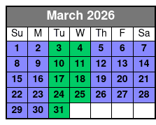 Miami Jetski from Duffy's in Sunny Isles March Schedule