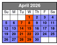 Miami Jetski from Duffy's in Sunny Isles April Schedule