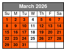 2 Hours 1 Person 1 Ski March Schedule