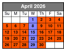 2 Hours 1 Person 1 Ski April Schedule