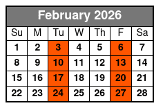 SpringHill Mia Airport February Schedule
