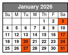 Economy Class January Schedule