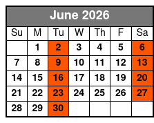 Economy Premium Class June Schedule