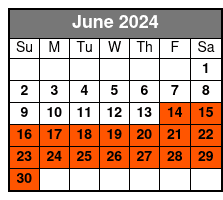 1.5 Hours June Schedule