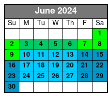 Speedboat Tour June Schedule