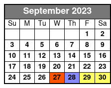 Miami Airplane Tours September Schedule