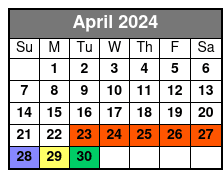 Miami Airplane Tours April Schedule