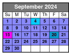Miami Airplane Tours September Schedule