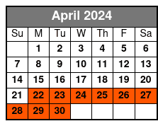 Fort Lauderdale Champagne Sunset Pirate Cruise April Schedule