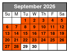 Guided Snorkel Experience in Fort Lauderdale September Schedule