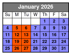Jungle Queen Riverboat 90 Minute Fort Lauderdale Sightseeing Cruise (No Meal) January Schedule