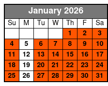 Jungle Queen Riverboat Dinner Cruise (Includes Dinner) January Schedule