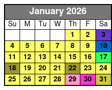 1-7 January Schedule