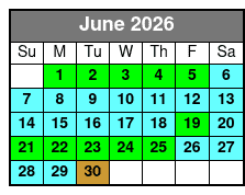 1-7 June Schedule