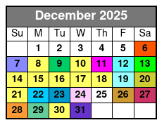 1-6 December Schedule