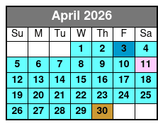 1-6 April Schedule