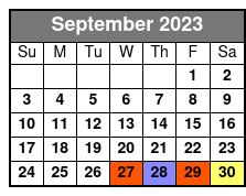 Default September Schedule