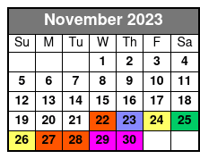 Default November Schedule