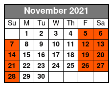 Venice Of America Sightseeing Tour November Schedule