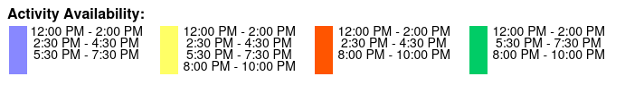 Las Olas Bar Crawl Color Key