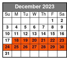 Electric Menu December Schedule