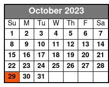 Bimini Island - Bahamas October Schedule