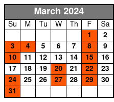 Bimini Island - Bahamas March Schedule