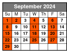 Bimini Island September Schedule