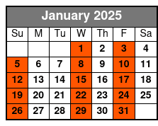 Bimini Island January Schedule