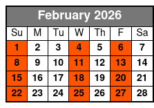 Bimini Island February Schedule