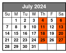 Grand Bahama Island July Schedule