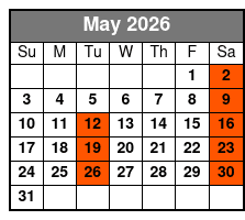 Grand Bahama Island May Schedule
