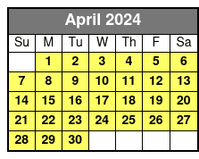 Art Deco Walking Tour April Schedule