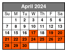 Bike Tour April Schedule