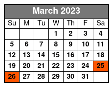 11:30 March Schedule