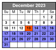 90Min Biscayne Bay Cruise Only December Schedule