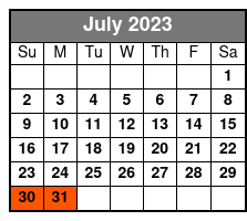 4:30pm Segway Glide July Schedule