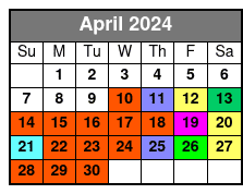 Game April Schedule