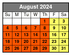 Game August Schedule